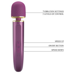 Pretty Love Wand Colorfull 24cm Tête 48mm Violet